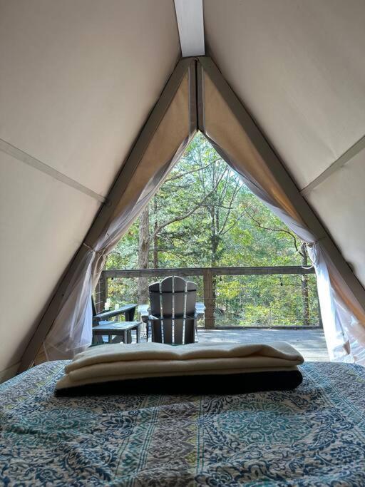Bohamia - Cozy A-Frame Glamp On 268 Acre Forest Retreat Talladega Exterior foto
