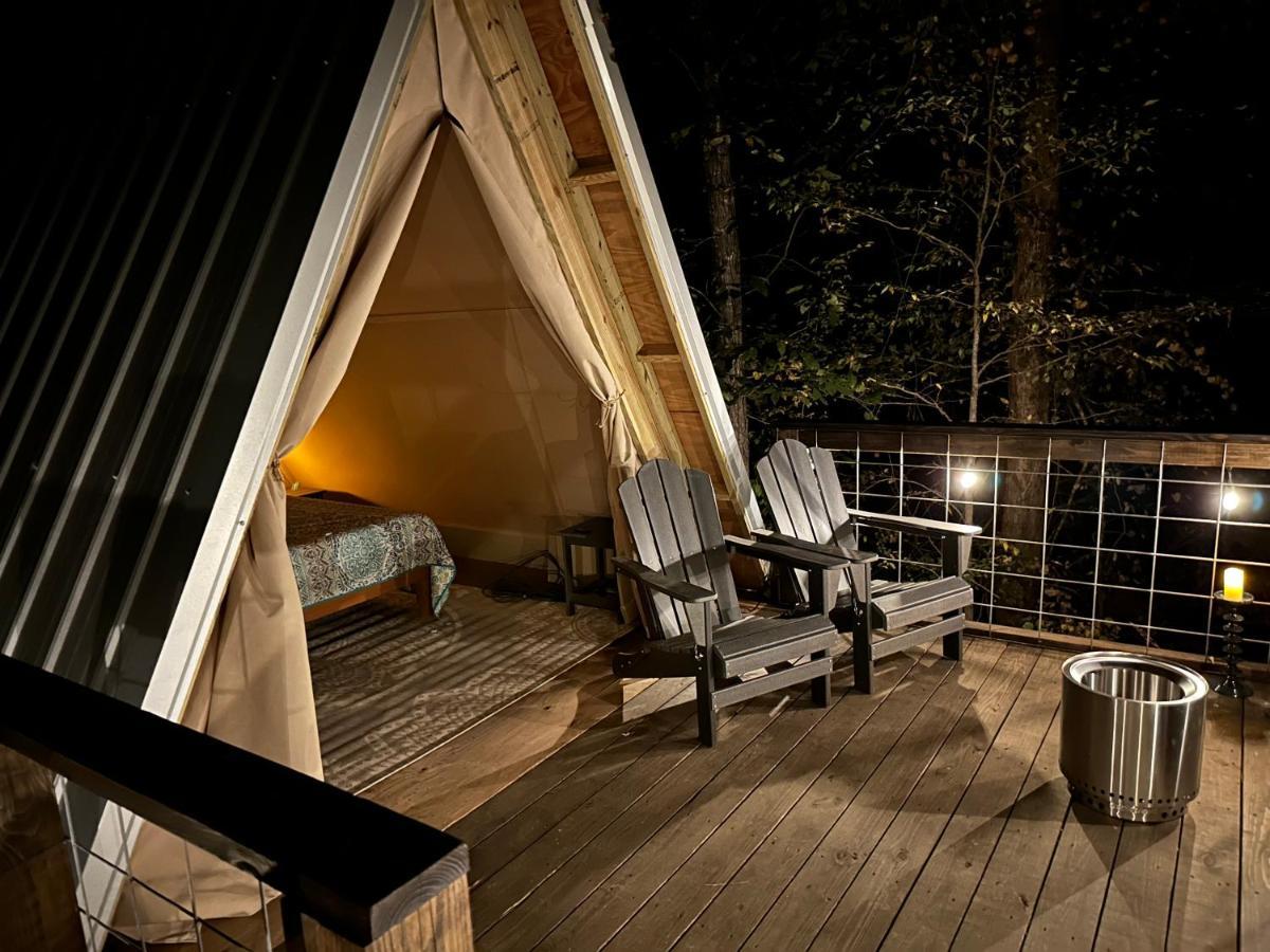 Bohamia - Cozy A-Frame Glamp On 268 Acre Forest Retreat Talladega Exterior foto