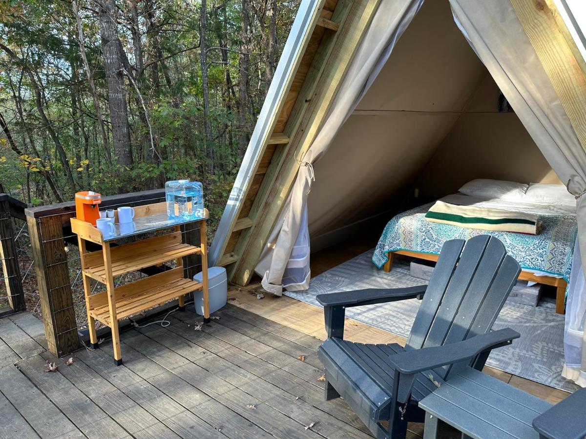 Bohamia - Cozy A-Frame Glamp On 268 Acre Forest Retreat Talladega Exterior foto